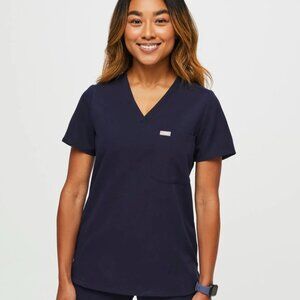Figs Catarina Scrub Top - Navy